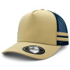 Striped Trucker Caps Khaki Navy